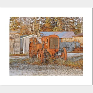 Tractor and Sheds No.2 Posters and Art